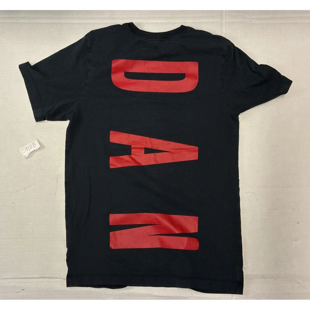 Jordan Air Jumpman‎ Mens Graphic T-Shirt Black Red White Cotton Small